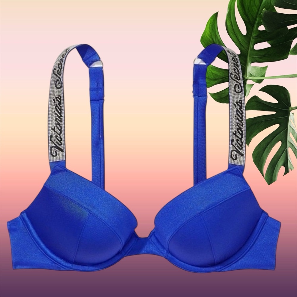 NEW 38C Victoria's Secret Swim Shine Strap Sexy Tee Push-Up Bikini Top